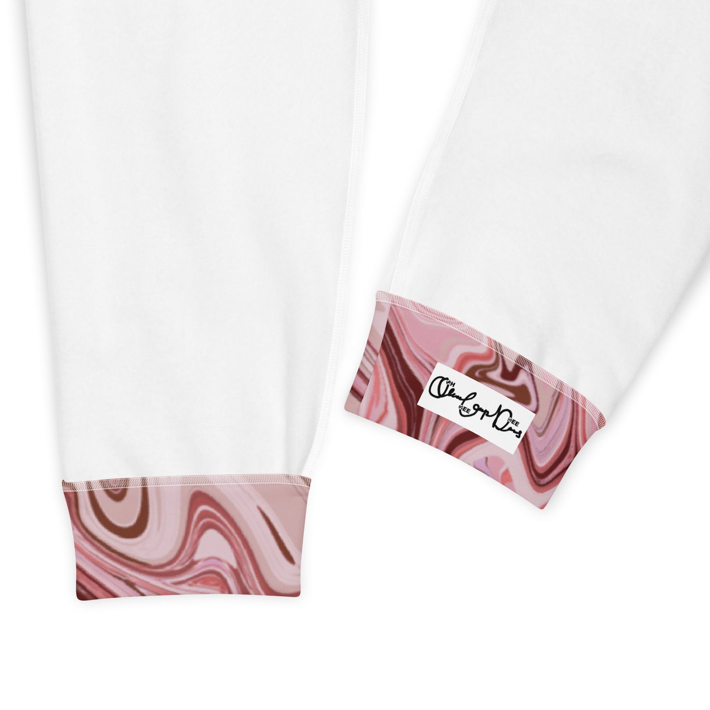 Recycled Marble Joggers - Flamingo