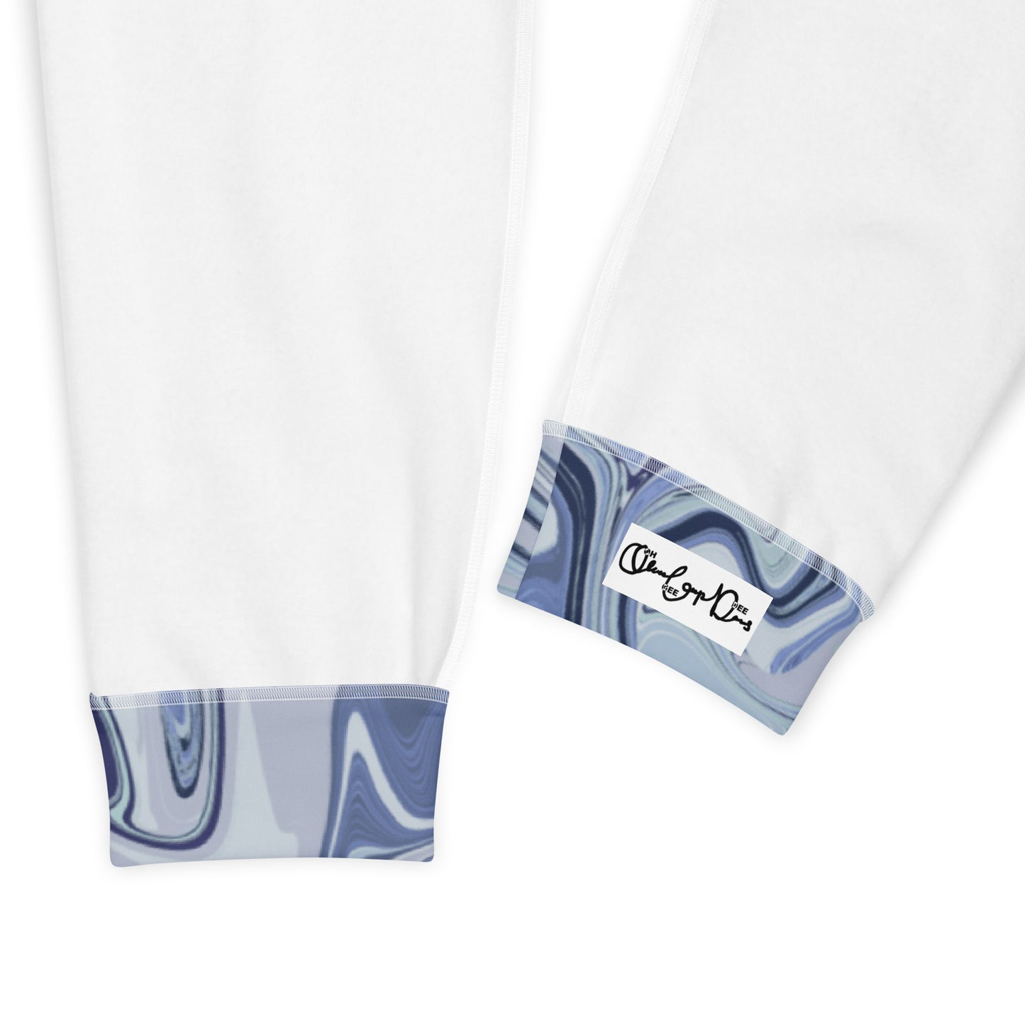 Recycled Marble Joggers - Cobalt