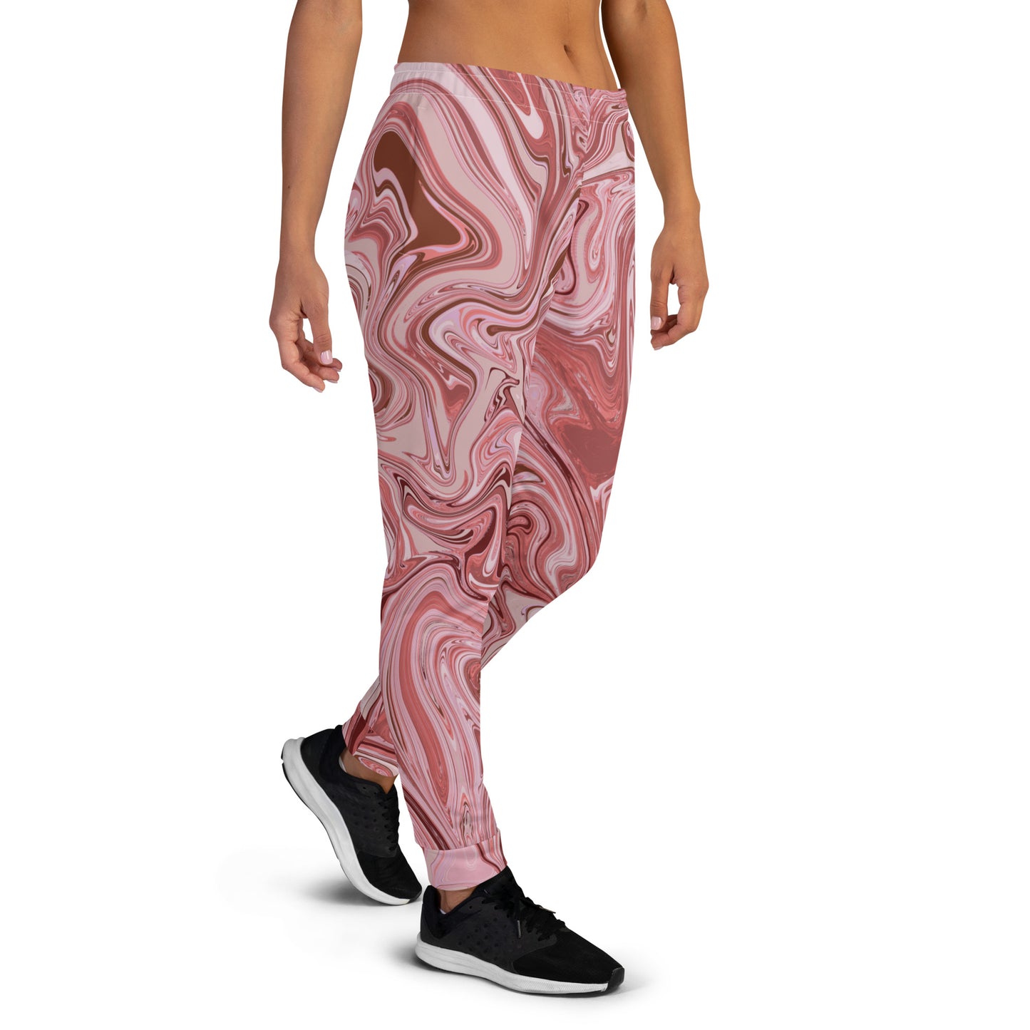 Recycled Marble Joggers - Flamingo
