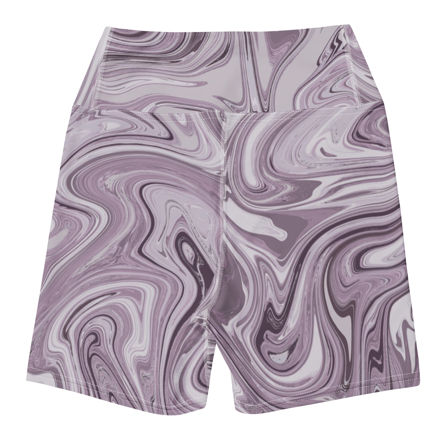 Maggiore Marble Yoga Shorts - Lilac