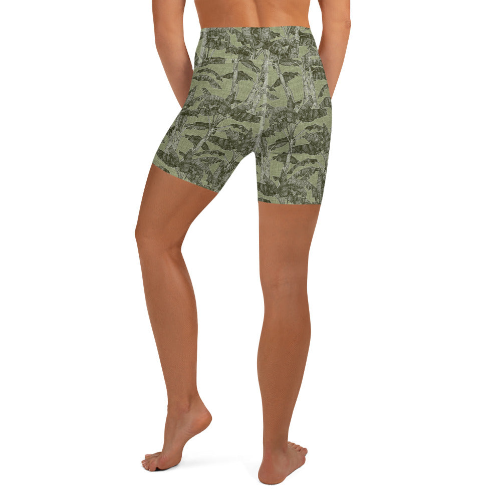 Banana Tree Yoga Shorts