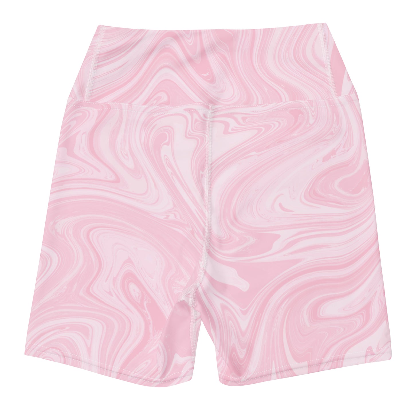 Marble Yoga Shorts - Pink Lotus