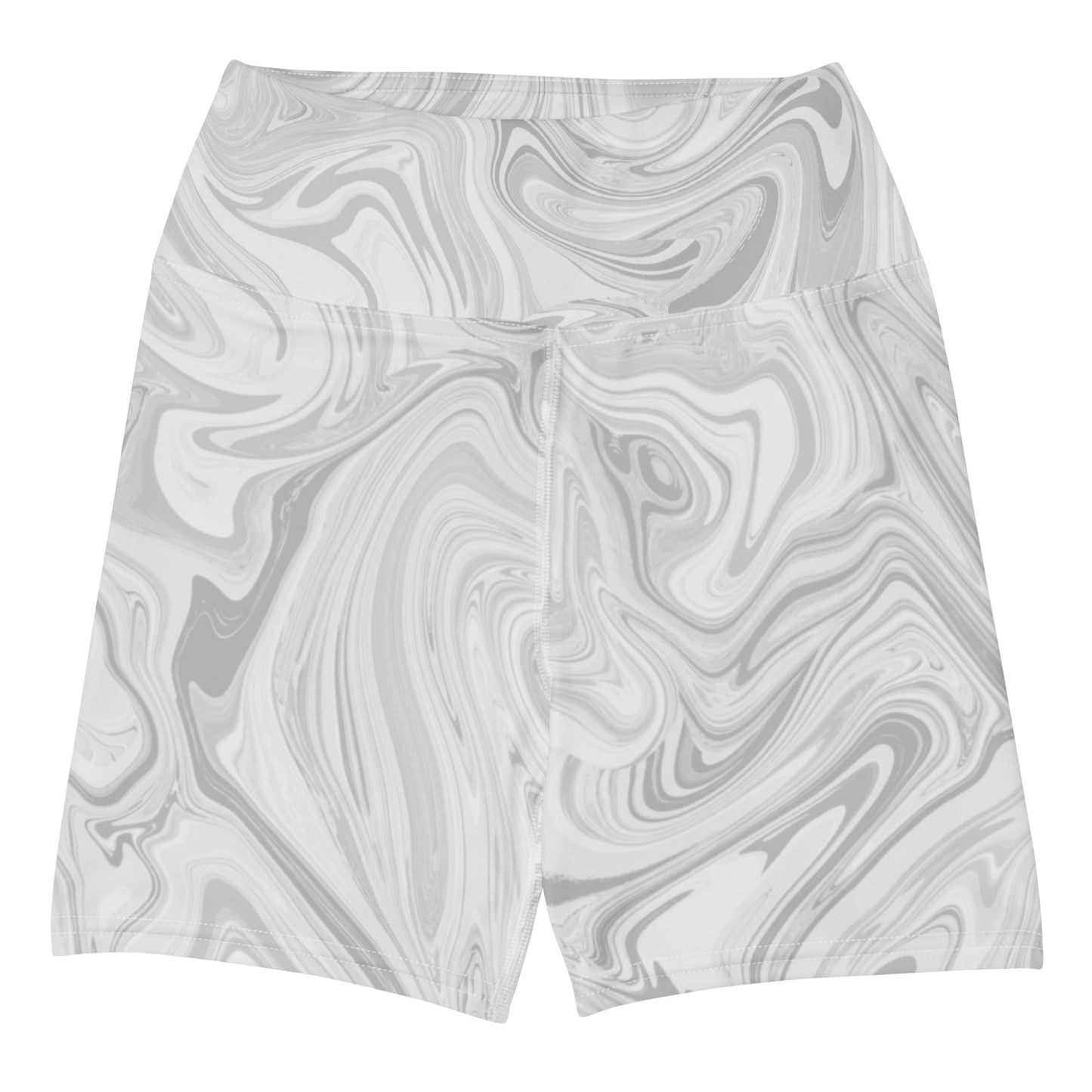 Maggiore Marble Yoga Shorts - Ivory