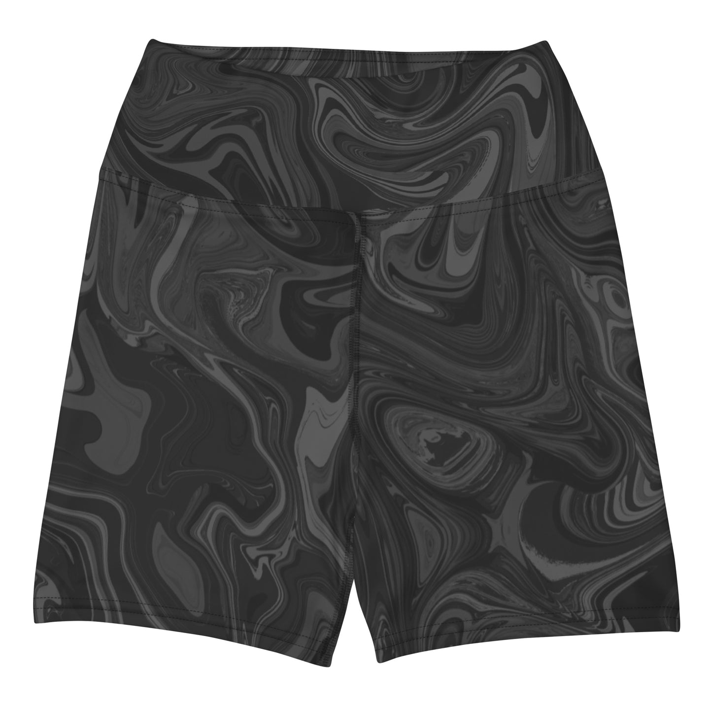 Maggiore Marble Yoga Shorts - Onyx