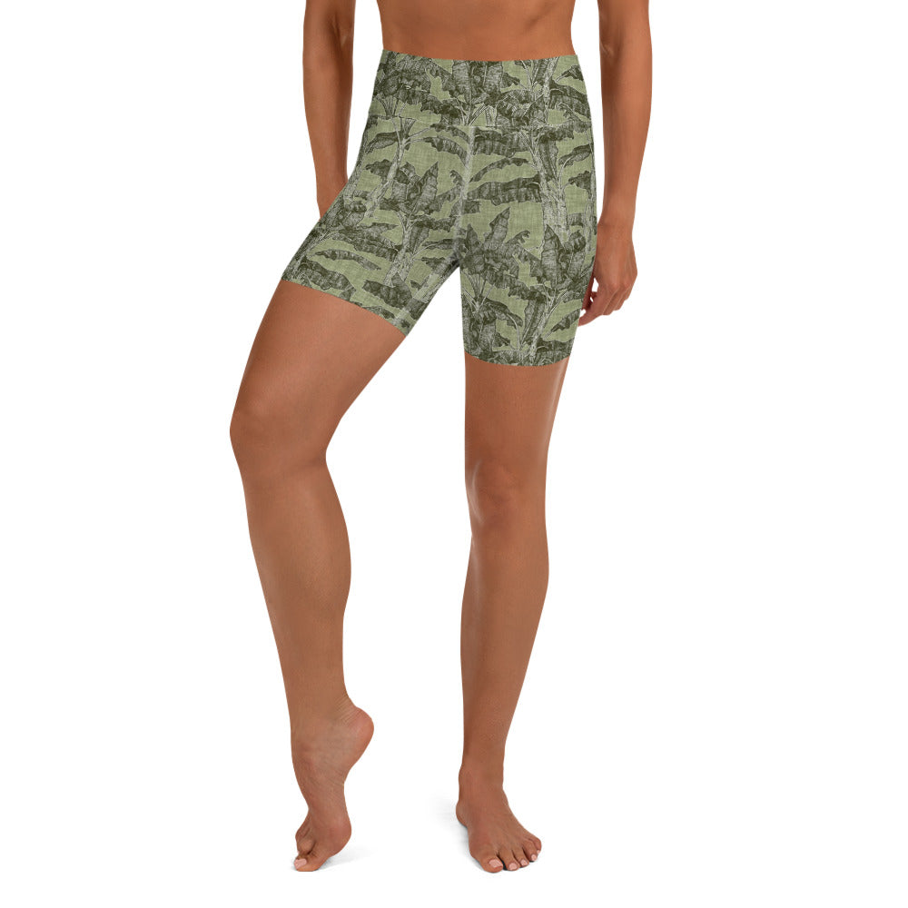 Banana Tree Yoga Shorts