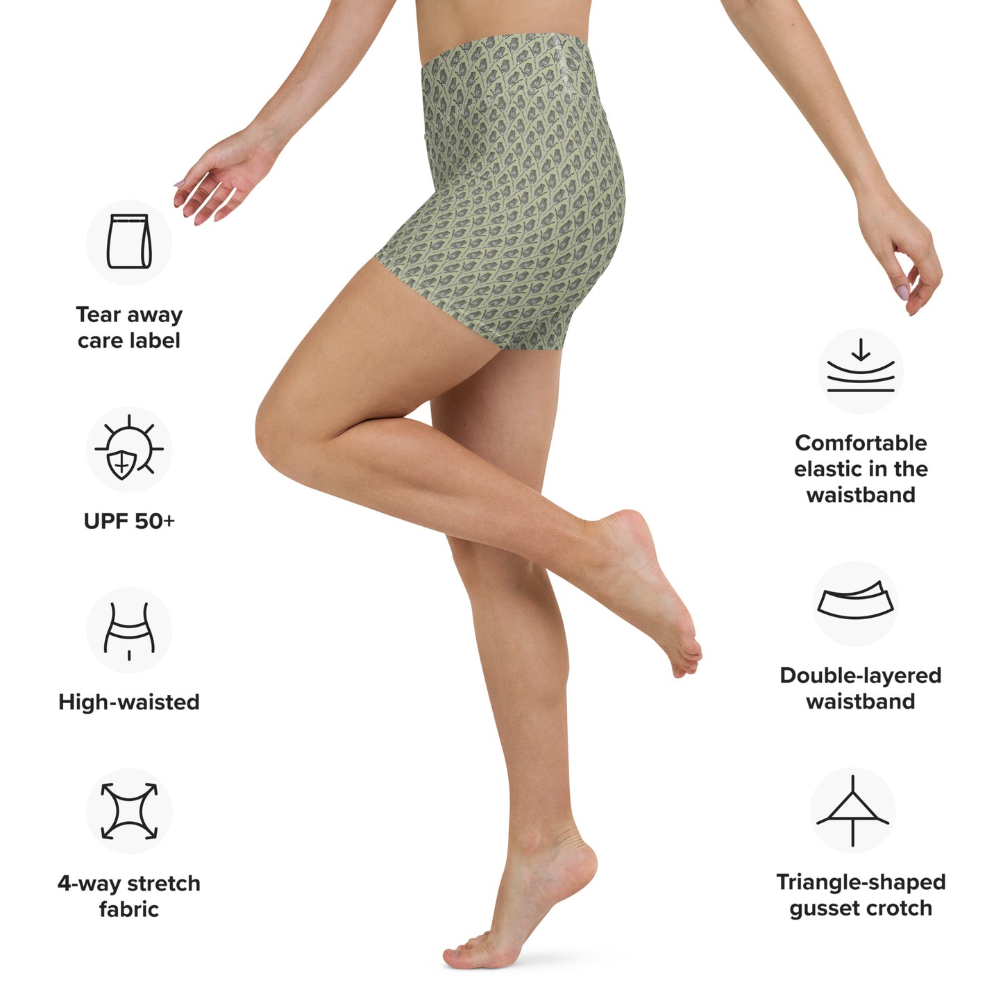 Sugarbush Yoga Shorts - Olive