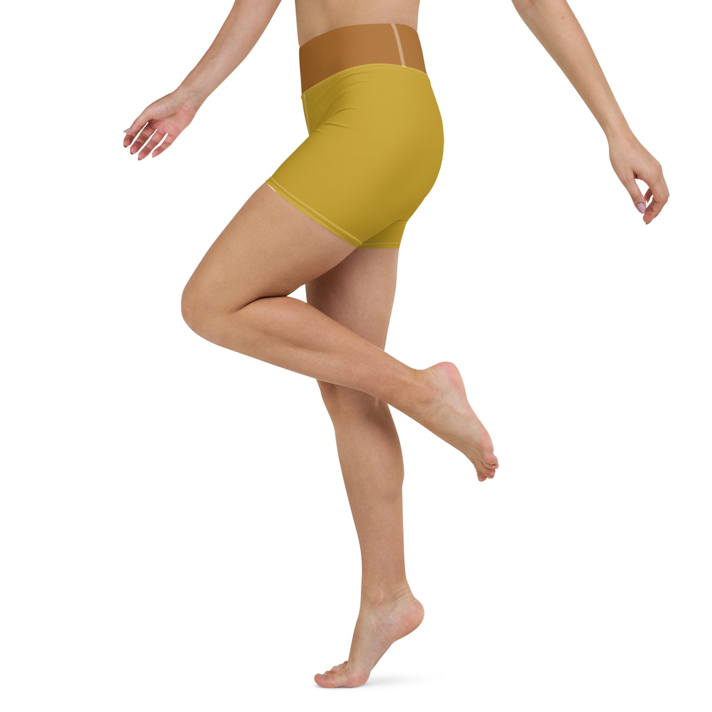 Core Yoga Shorts - Turmeric