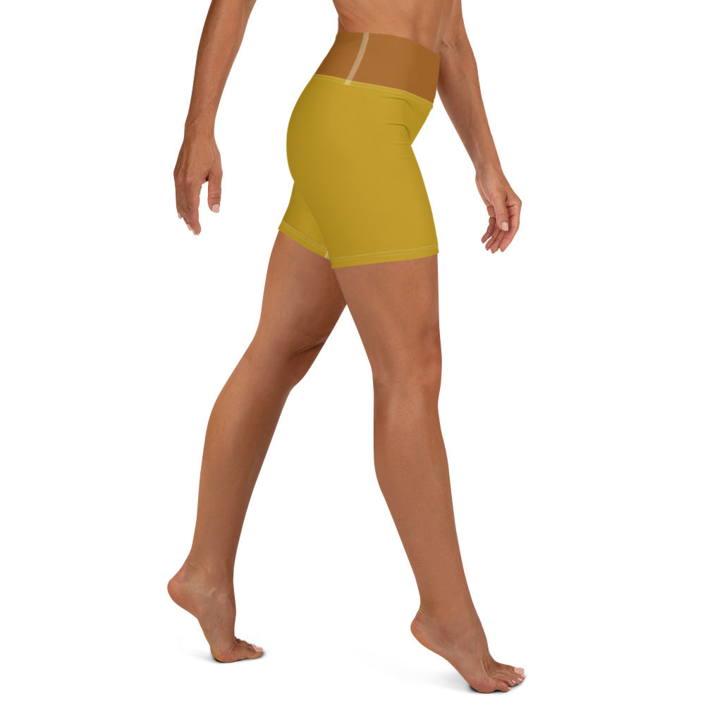 Core Yoga Shorts - Turmeric