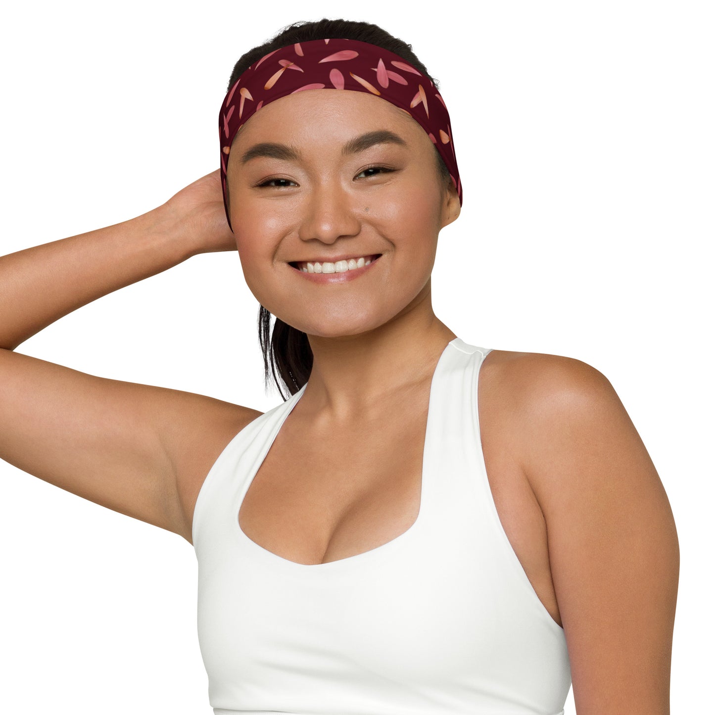 Petal Power Headband in Napa Red