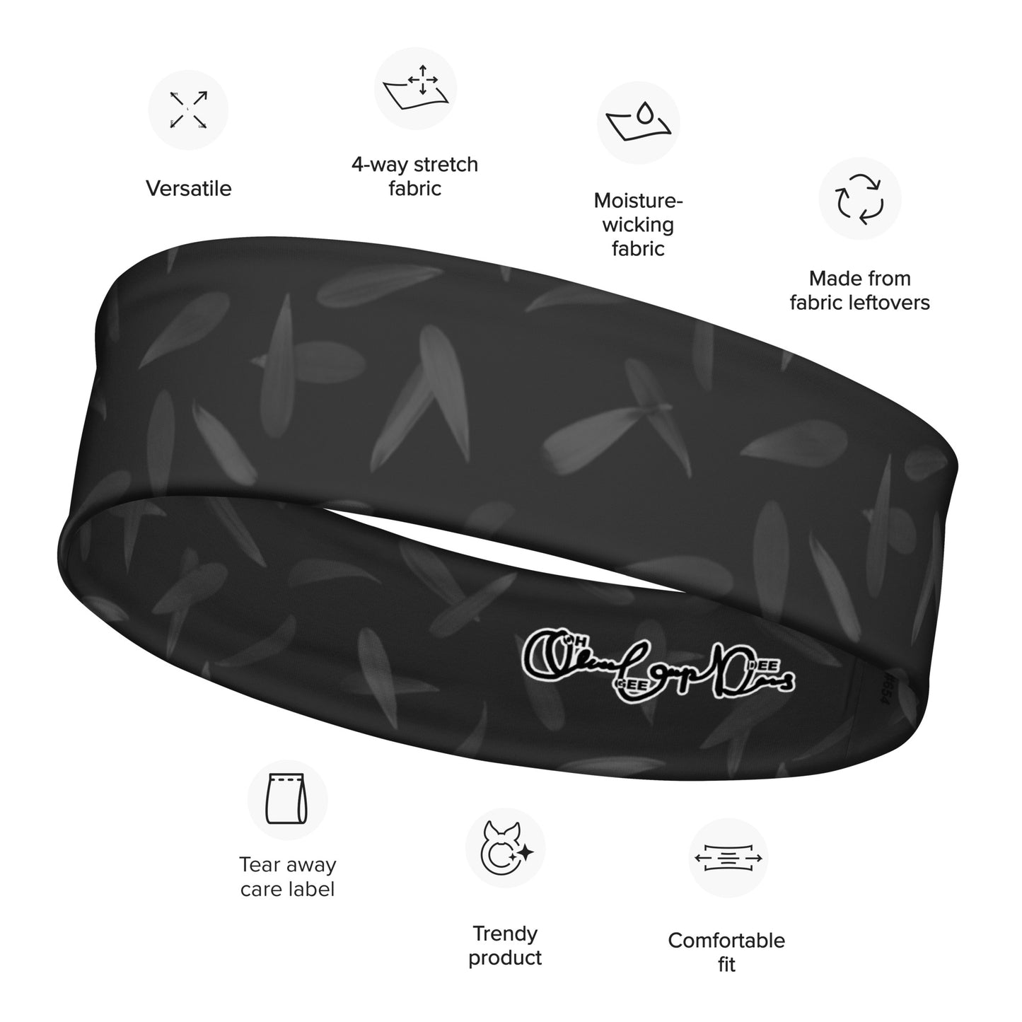 Petal Power Headband in Amboy Black