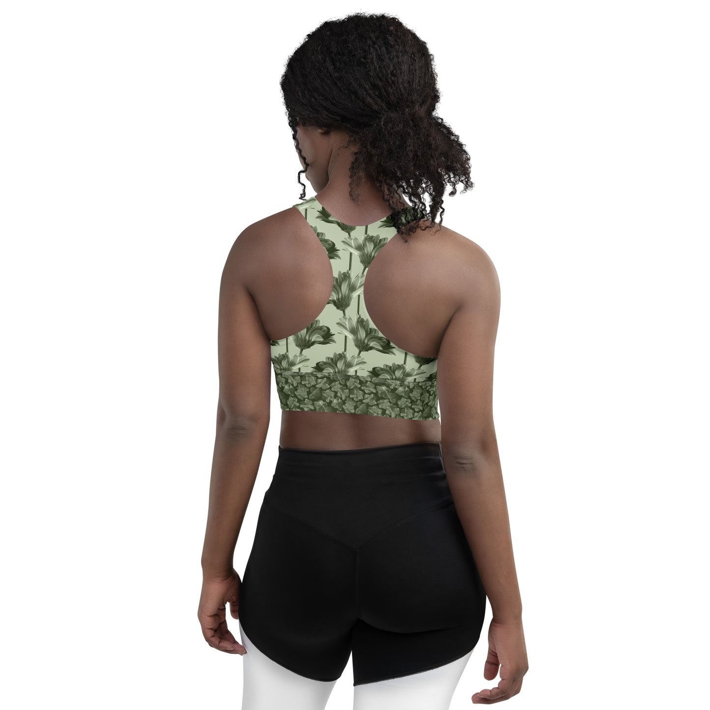 Flourish and Flow Sports Bra in Anacapa Green