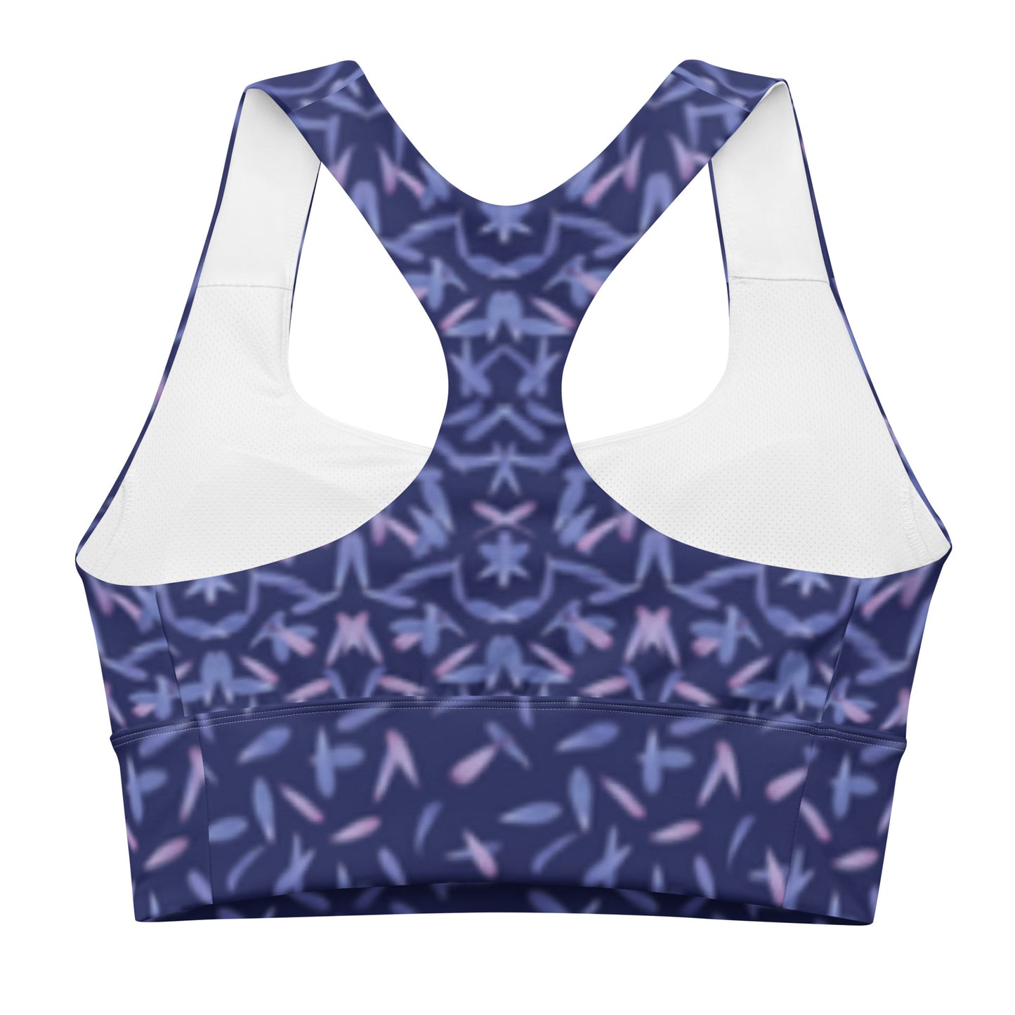 Petal Power Sports Bra in Malibu Blue