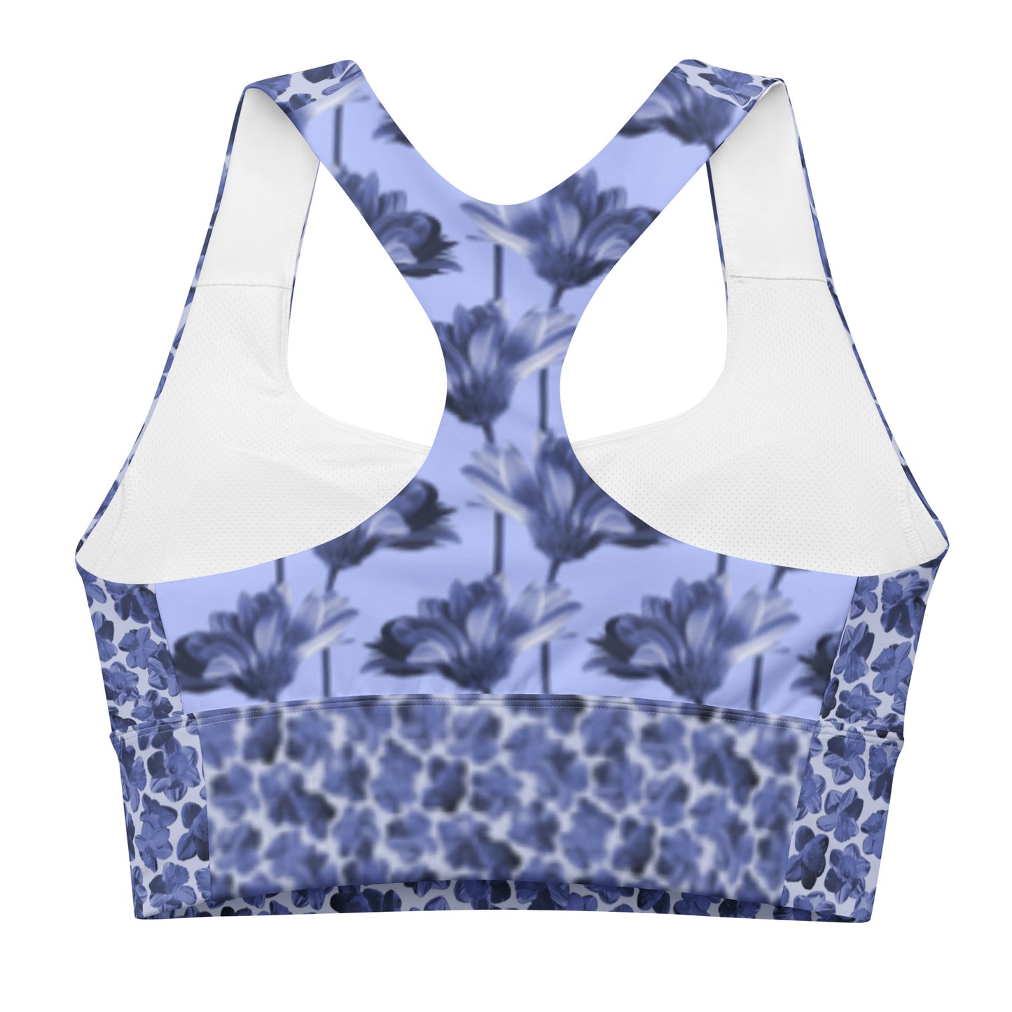 Flourish and Flow Sports Bra in Malibu Blue