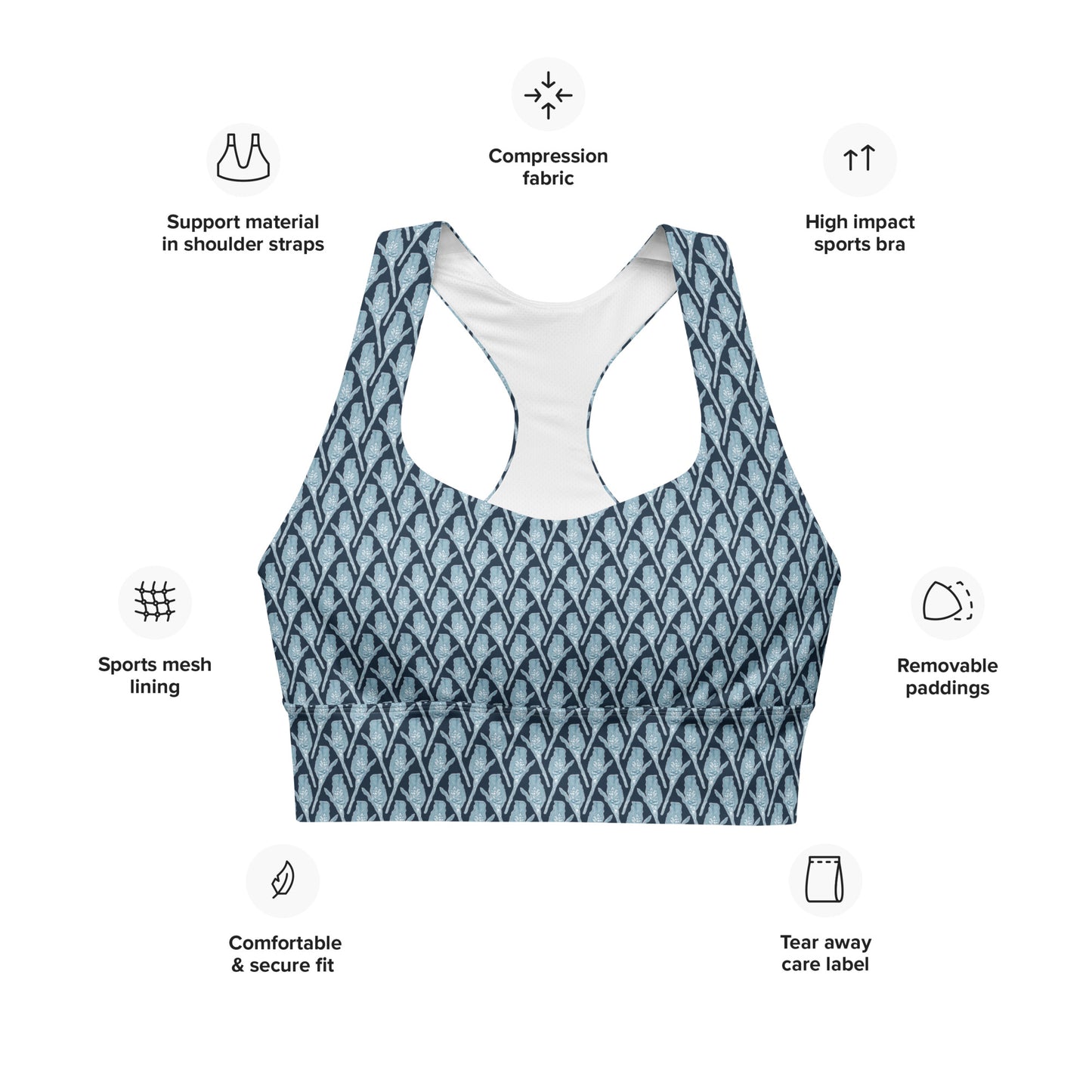 Sugarbush Sports Bra - Aqua