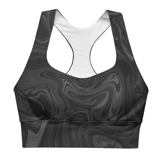 Marble Sports Bra - Onyx