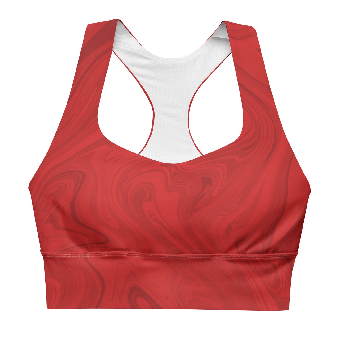 Marble Sports Bra - Ruby