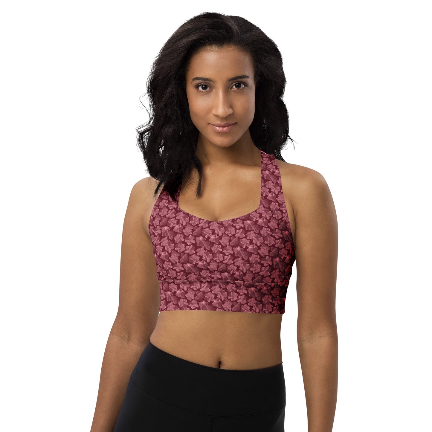 Flourish and Flow Sports Bra in Napa Red