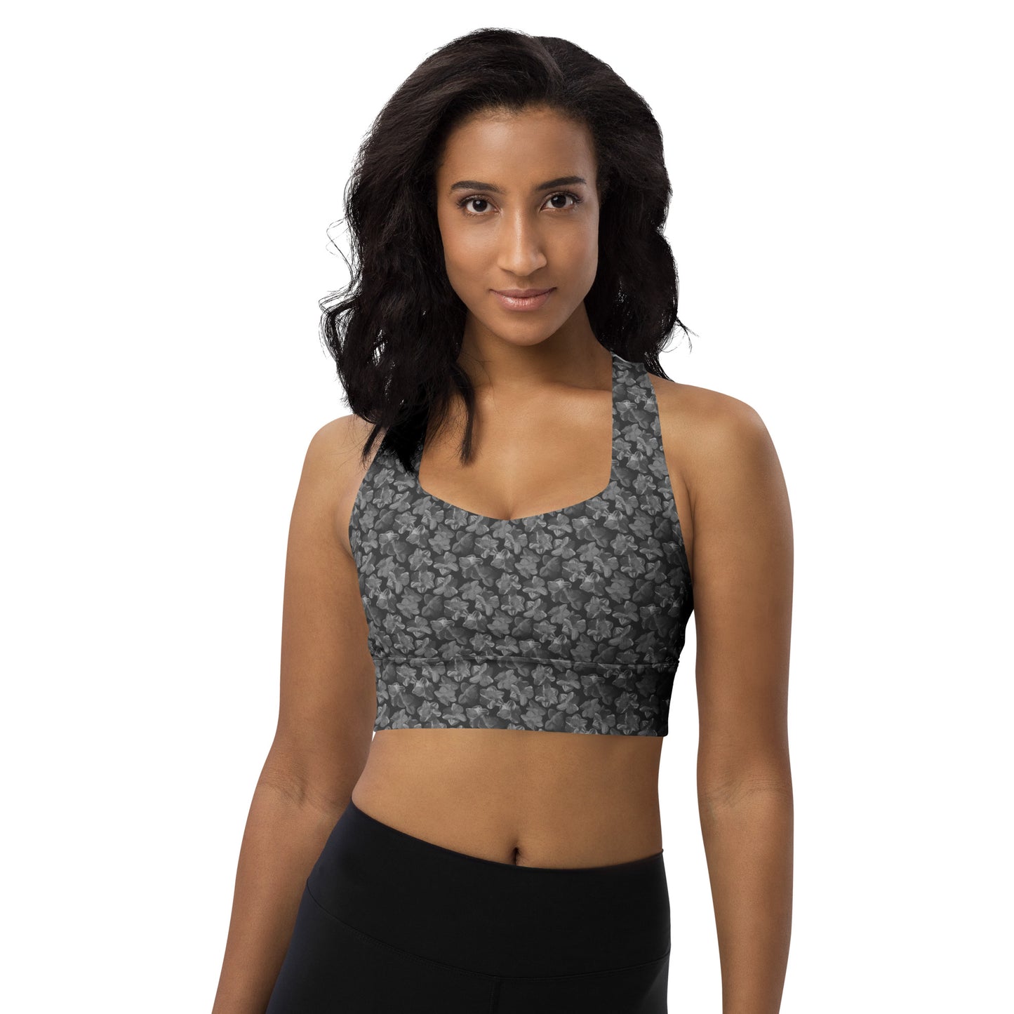 Flourish and Flow Sports Bra in Amboy Black