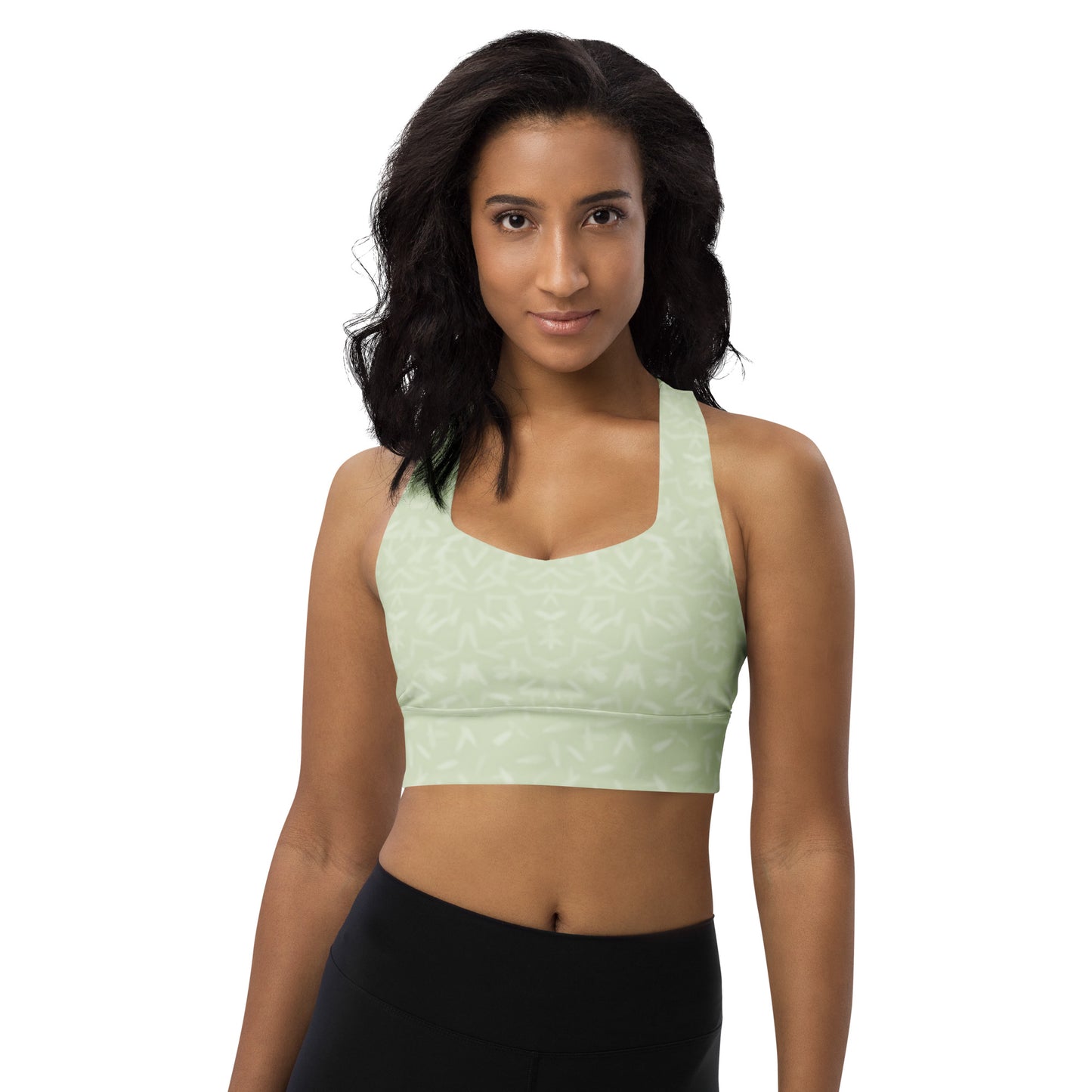 Petal Power Sports Bra in Anacapa Green