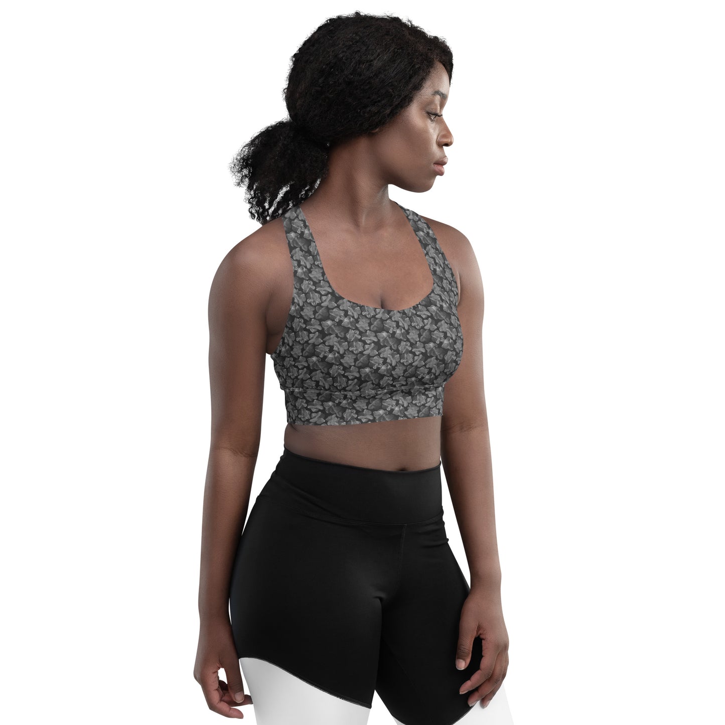 Flourish and Flow Sports Bra in Amboy Black