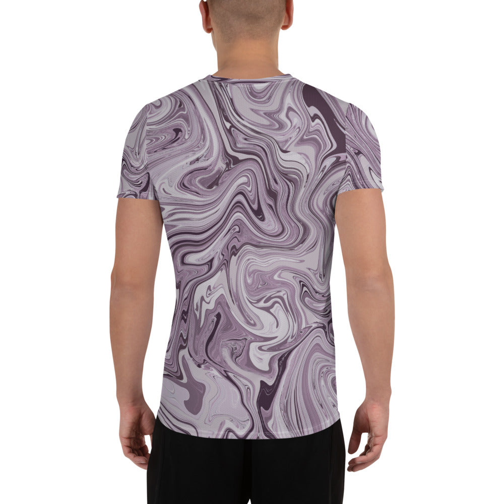 Marble Athletic T-Shirt - Lilac