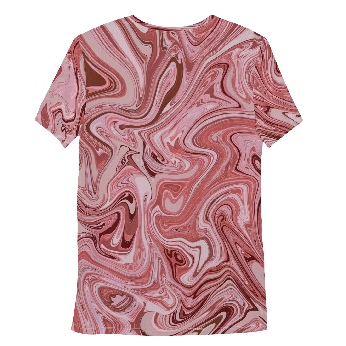 Marble Athletic T-Shirt - Flamingo