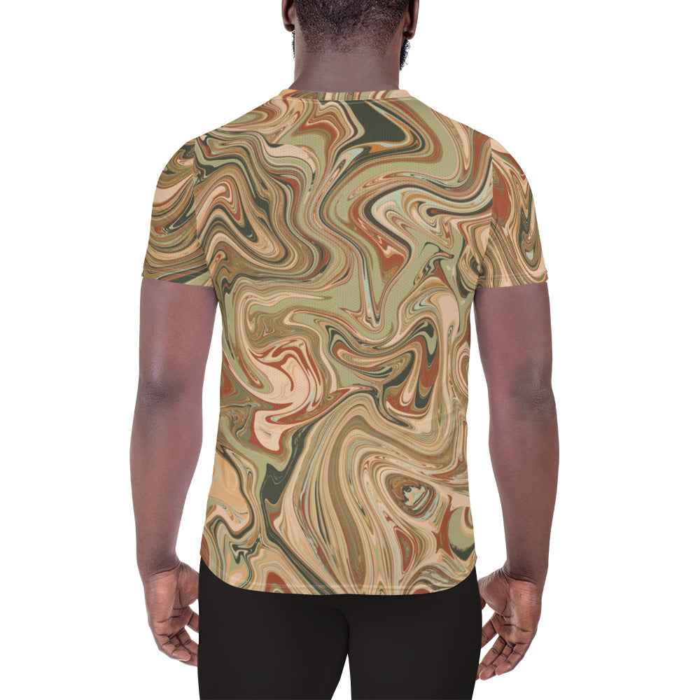 Marble Athletic T-Shirt - Terra