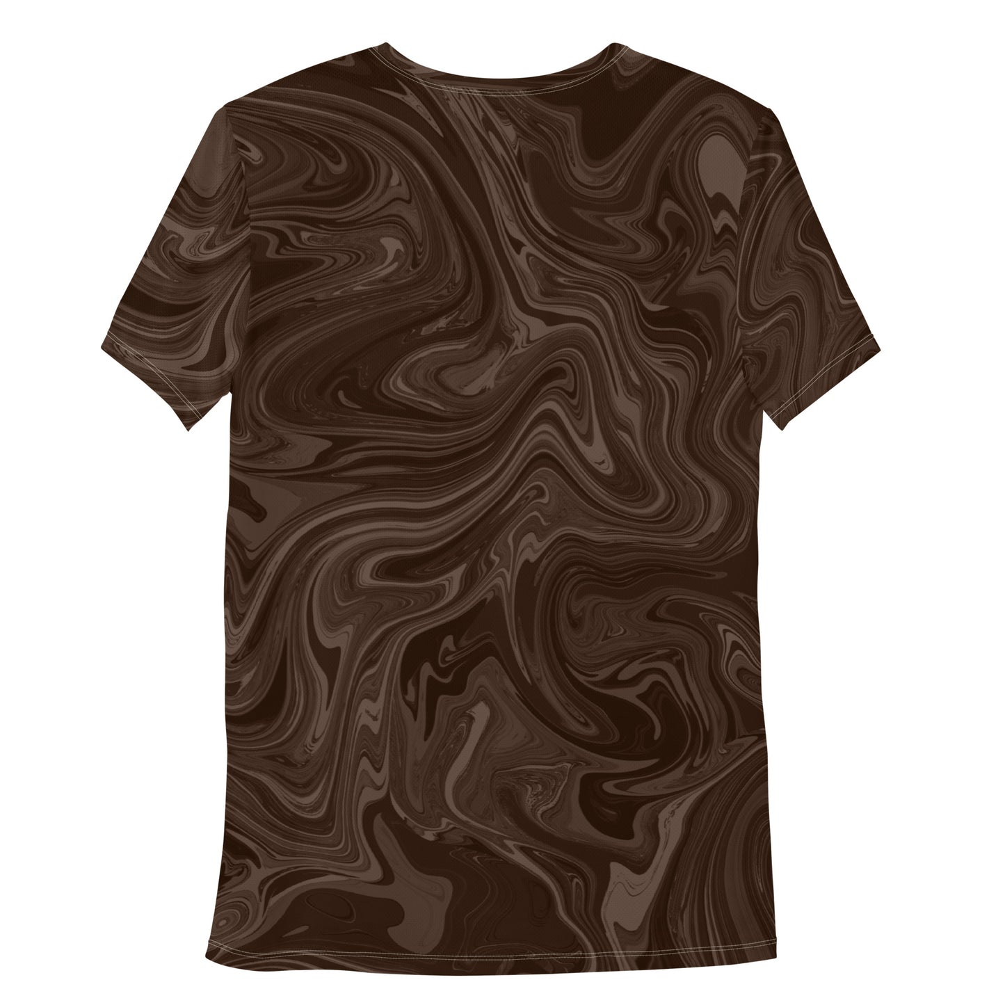 Marble Athletic T-Shirt - Chocolate