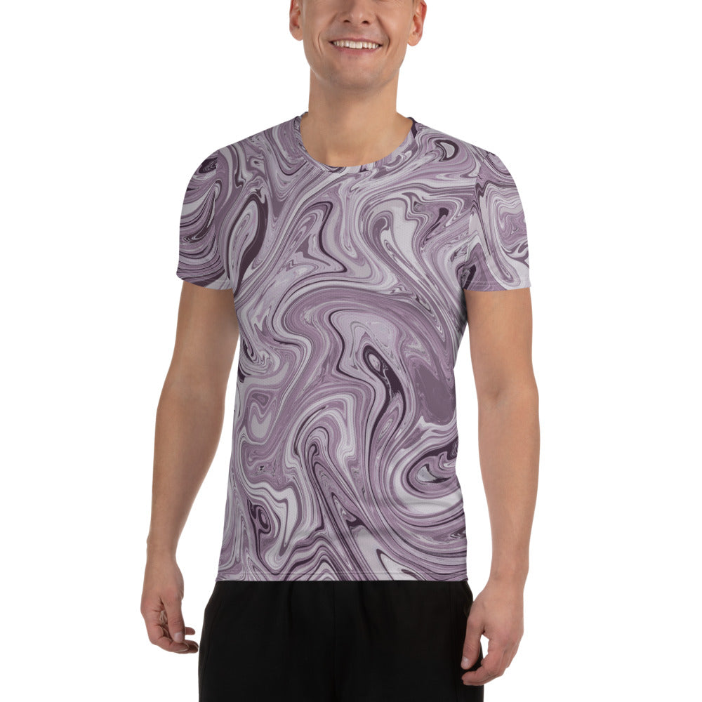 Marble Athletic T-Shirt - Lilac