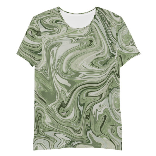 Marble Athletic T-Shirt - Pistachio