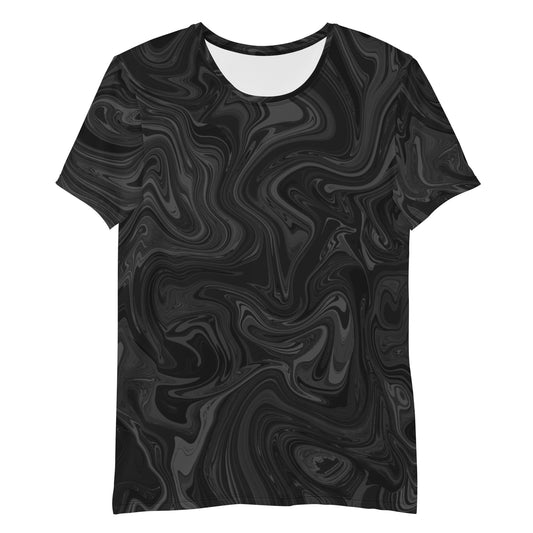 Marble Athletic T-Shirt - Onyx