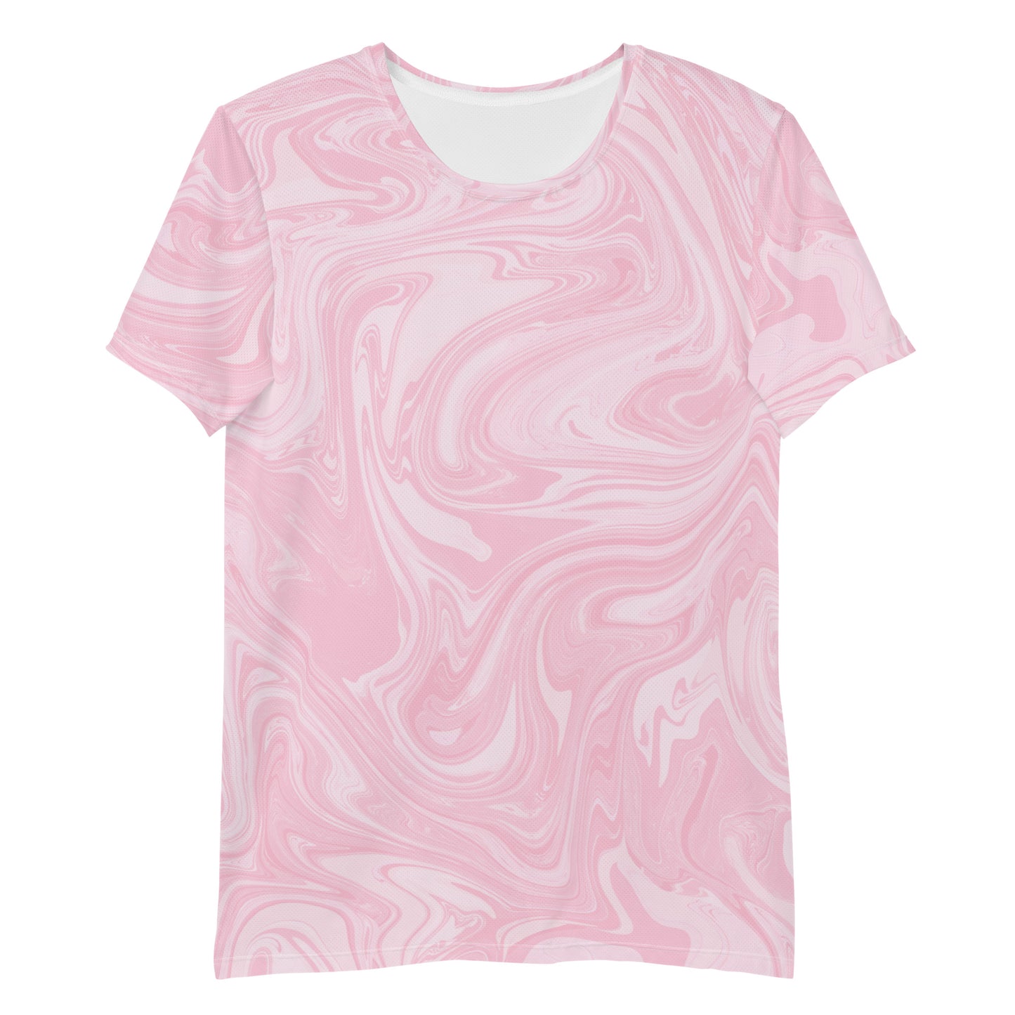 Marble Athletic T-Shirt - Pink Lotus