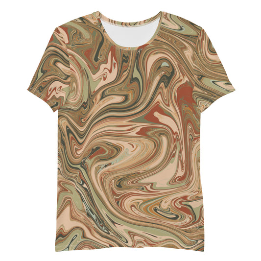 Marble Athletic T-Shirt - Terra