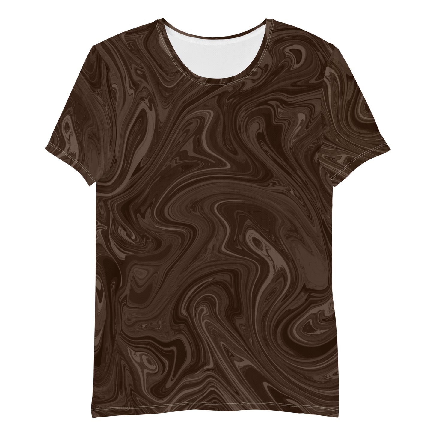 Marble Athletic T-Shirt - Chocolate