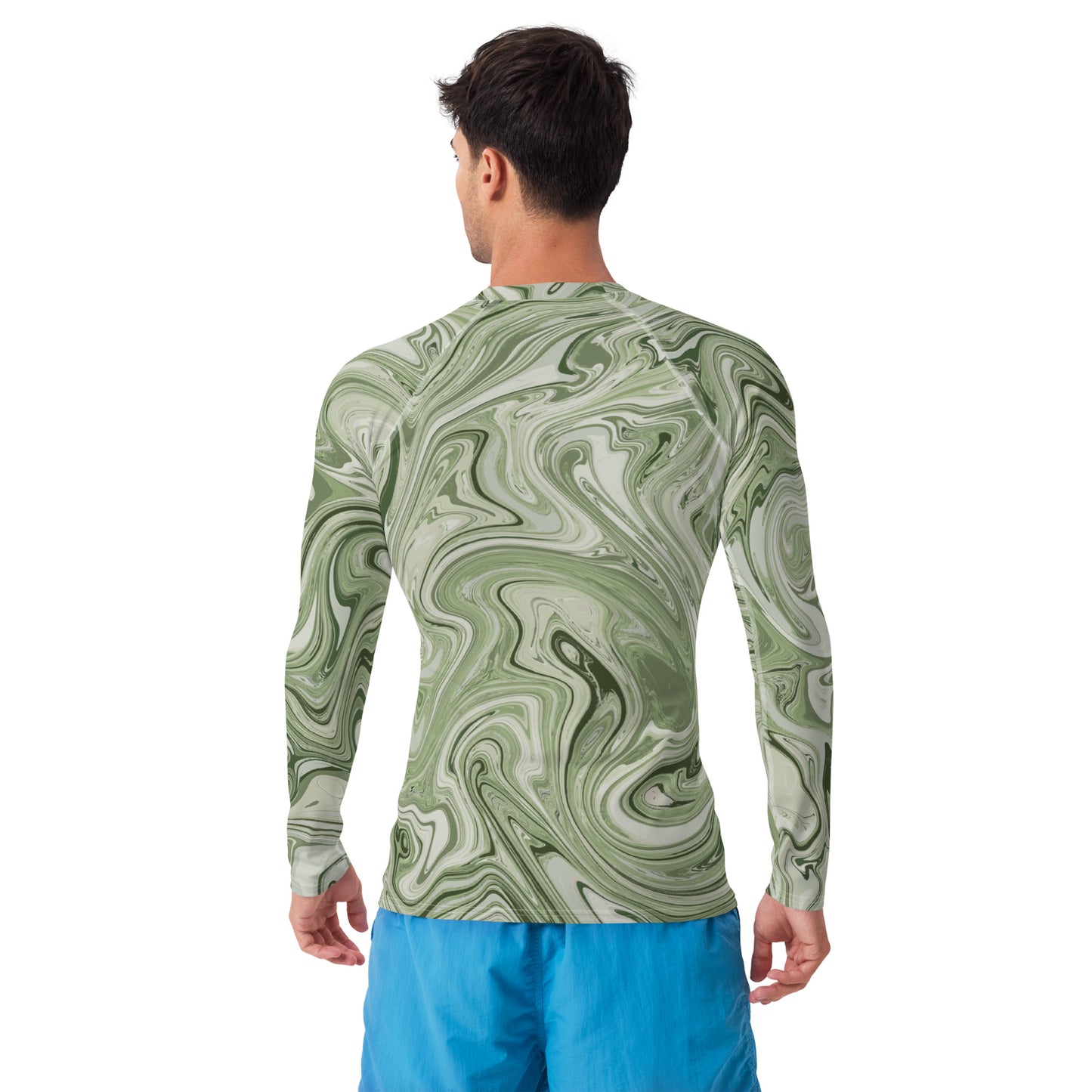 Marble Rash Guard - Pistachio