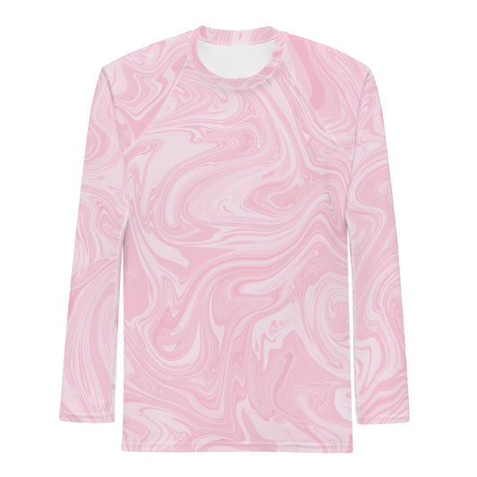 Marble Rash Guard - Pink Lotus