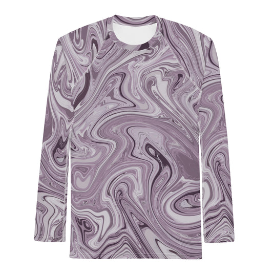 Marble Rash Guard - Purple