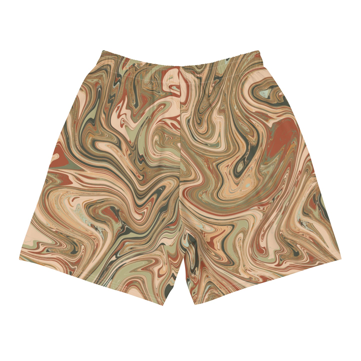 Recycled Marble Athletic Shorts - Terra