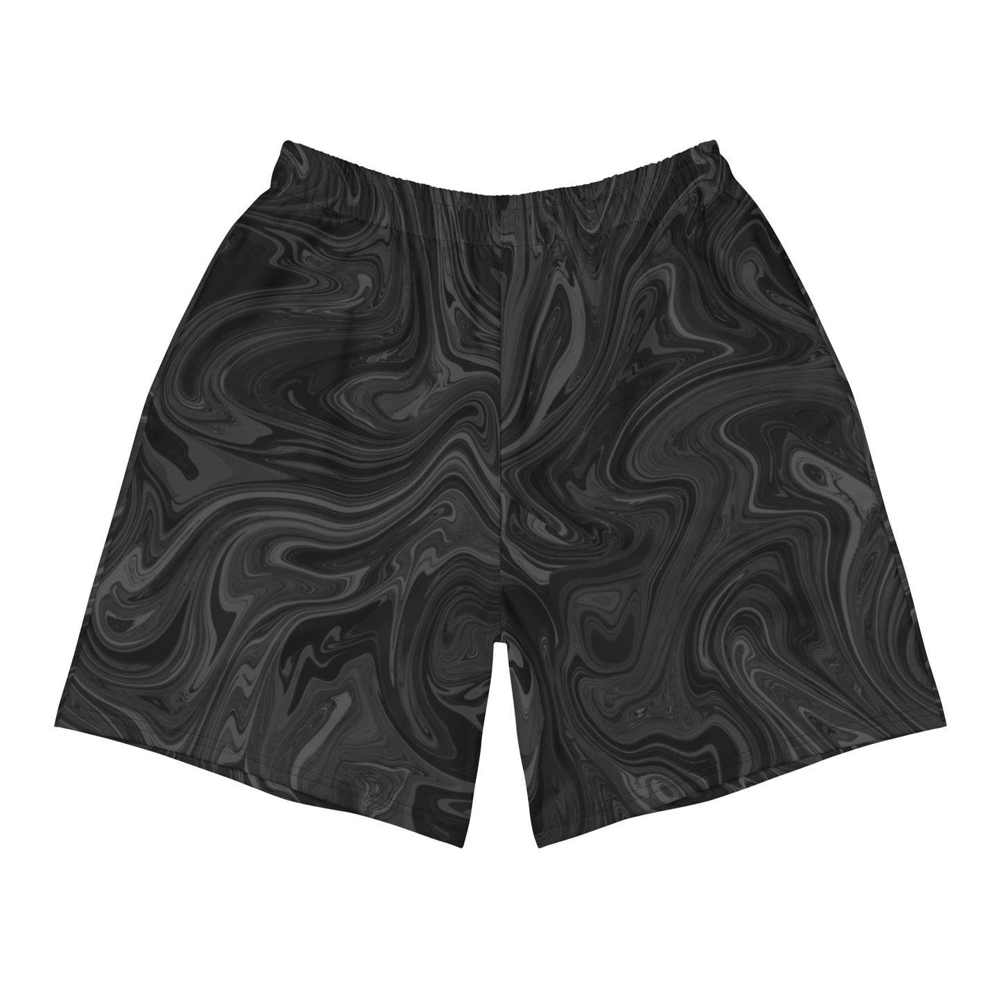 Recycled Marble Athletic Shorts - Onyx