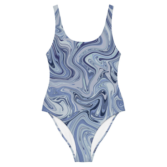 Marble One-Piece - Cobalt