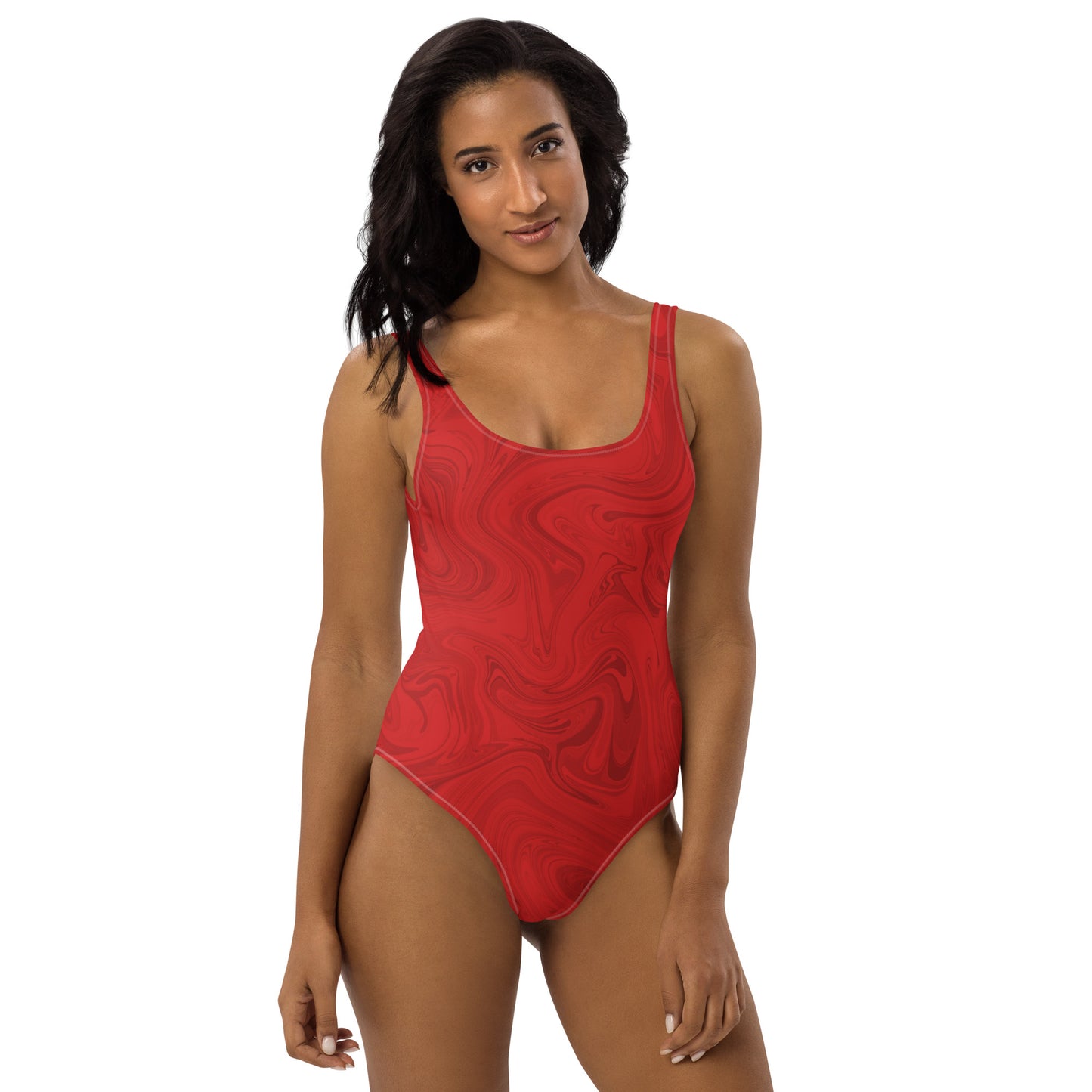 Marble One-Piece - Ruby