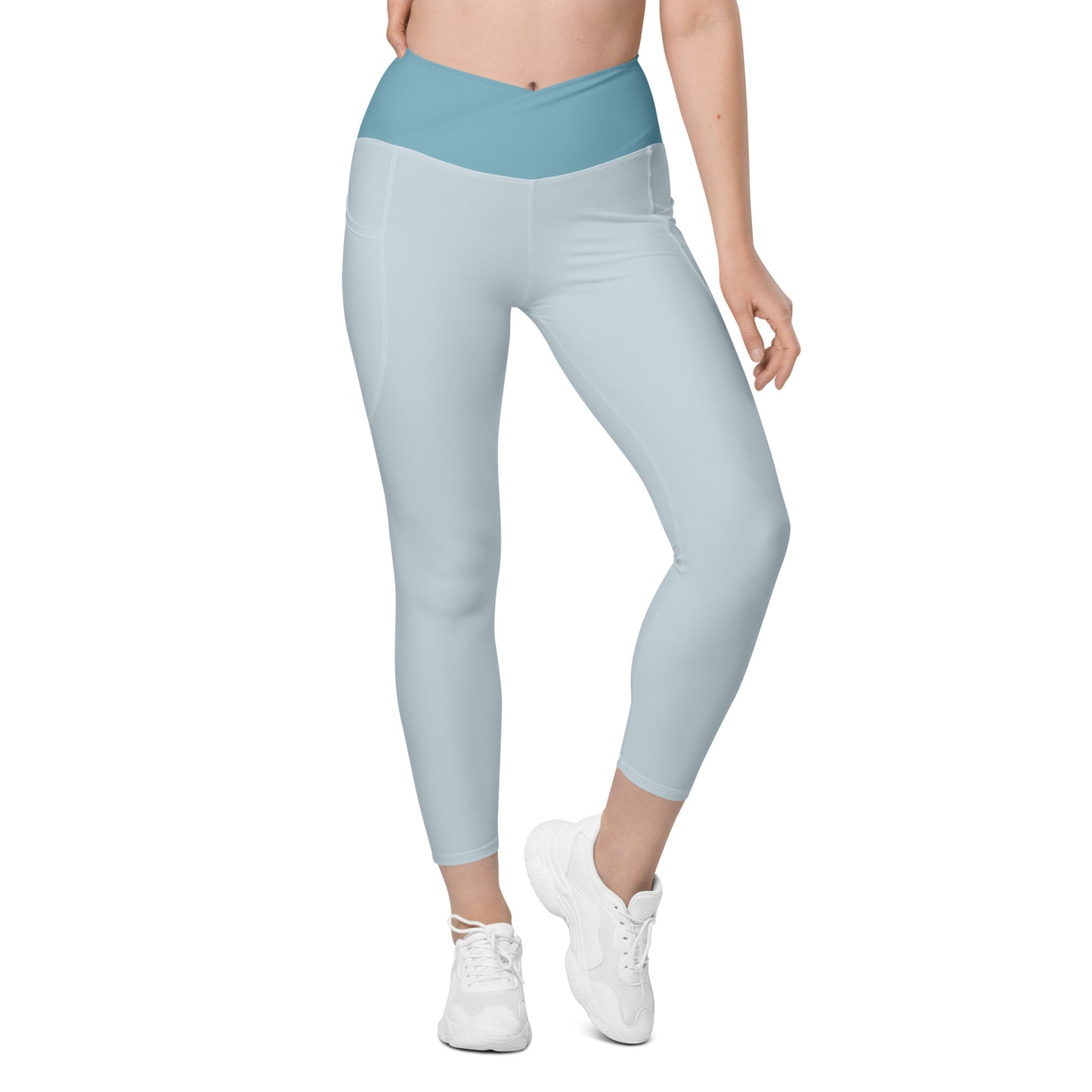 Core Recycled Crossover Leggings - Arctic