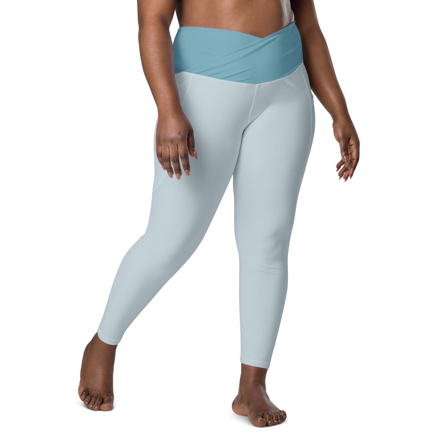 Core Recycled Crossover Leggings - Arctic