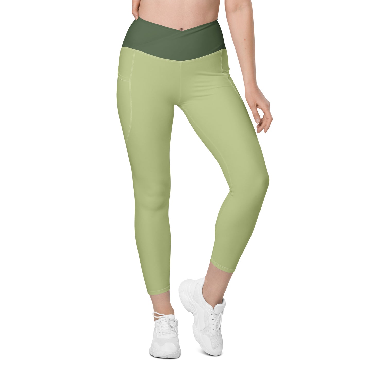 Core Recycled Crossover Leggings - Mojito