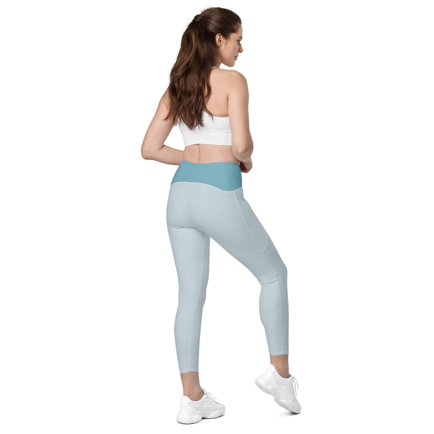 Core Recycled Crossover Leggings - Arctic