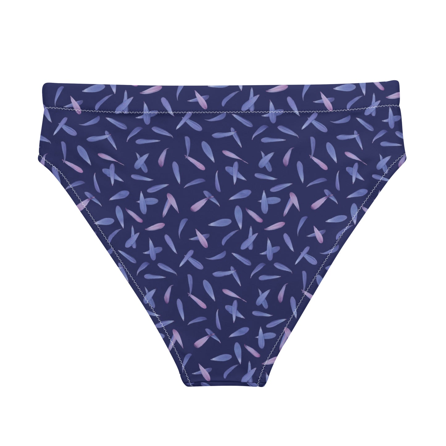 Recycled Gillyflower High-Waisted Bikini Bottom in Malibu Blue