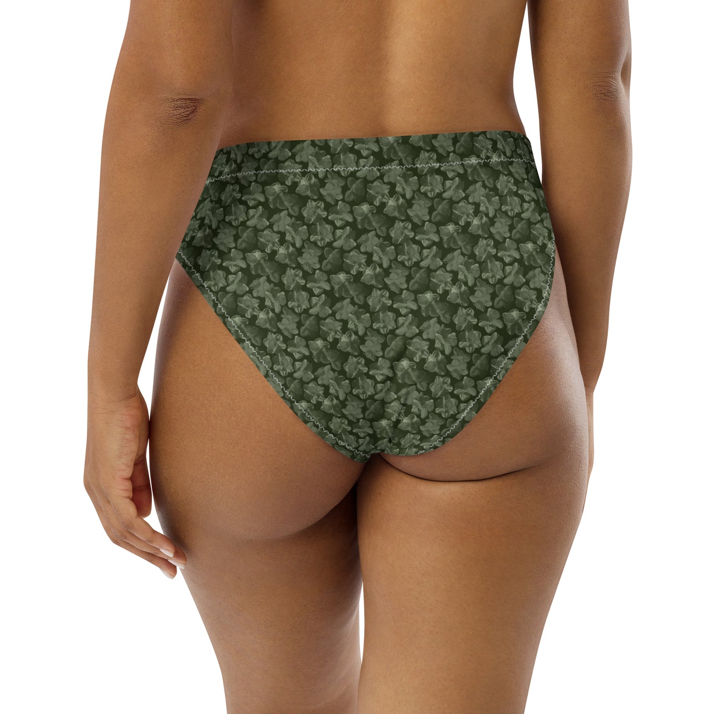 Recycled Flourish and Flow Bikini Bottom in Anacapa Green