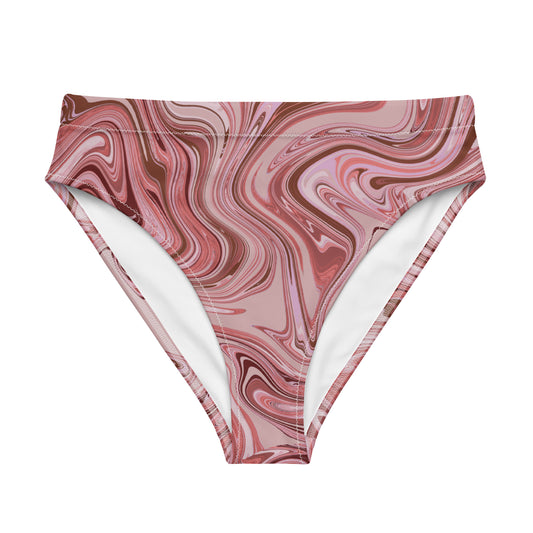 Maggiore Marble Recycled Bikini Bottom - Flamingo