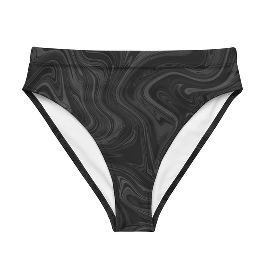 Maggiore Marble Recycled Bikini Bottom - Onyx