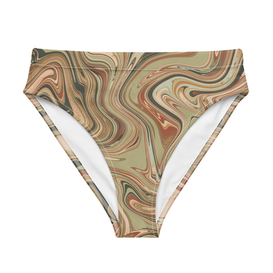 Maggiore Marble Recycled Bikini Bottom - Terra